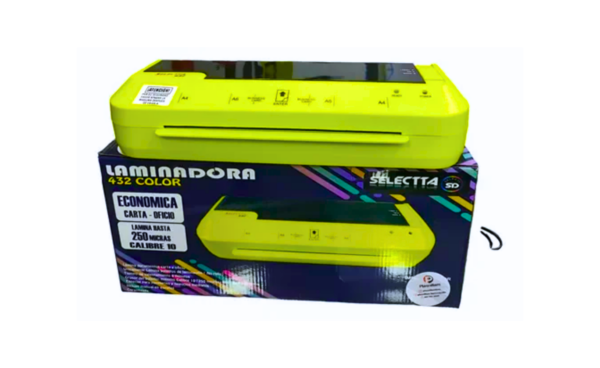 Laminadora Selecta DWL432 Color - A4 / A3 | Alta Precisión