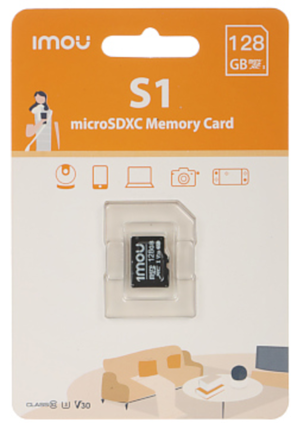 Memoria Micro SD Imou 128GB Clase 10 U3 V30 Alta Velocidad