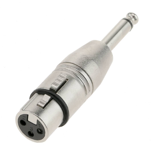 Conector 6.3mm Estéreo Macho a XLR Hembra – Adaptador de Audio