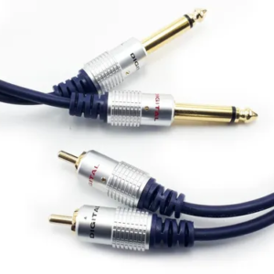 Cable de Audio 2XLR a 2RCA de 1 Metro - Conexión Profesional Estéreo