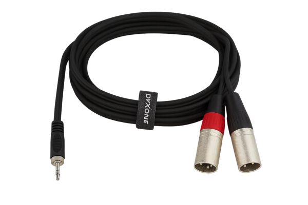 Cable de Audio 2XLR a 3.5mm de 3 Metros - Conexión Profesional Estéreo