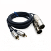 Cable de Audio 2XLR a 2RCA de 1 Metro - Conexión Profesional Estéreo
