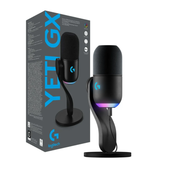 Micrófono Gamer Logitech G Yeti GX RGB con Blue VO!CE