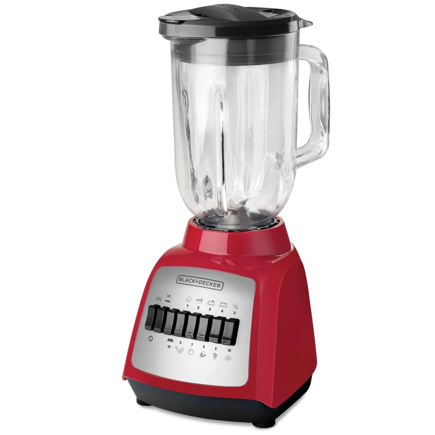 Licuadora Black+Decker BLBD210GR de 550W con Jarra de Vidrio Licuadora Black+Decker BLBD210GR de 550W con Jarra de Vidrio
