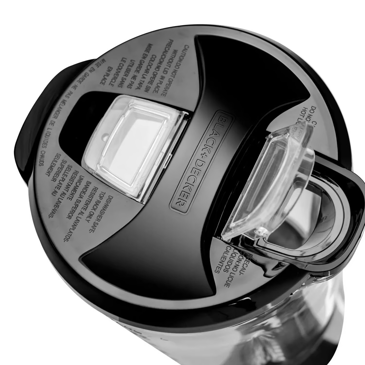 Licuadora Black+Decker BLBD210GR de 550W con jarra de vidrio de 1.25L y 10 velocidades.