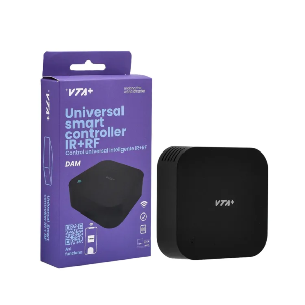 Control Universal Inteligente VTA+ DAM IR+RF Wi-Fi para Hogar Inteligente