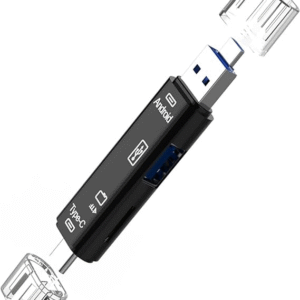 Lector de Tarjetas 3 en 1 USB 3.0 Tipo C/Micro USB SD/MicroSD