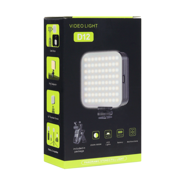 Panel de Luz 40 LED Selfie JAL-12 D12 Recargable
