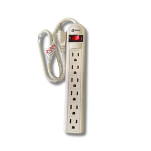 Regleta Globy 6 Puestos 3M con Interruptor y Protección