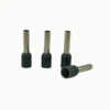 Terminales Pin Hueco E4012 4mm² 100u Aisladas Gris