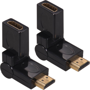 Adaptador HDMI Macho-Hembra Giratorio 360° Chapado en Oro