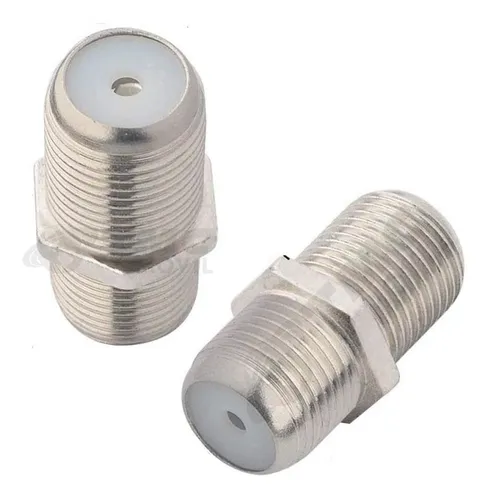 Conector Unión Coaxial Hembra-Hembra F Tipo TV Antena CCTV Conector Unión Coaxial Hembra-Hembra F Tipo TV Antena CCTV