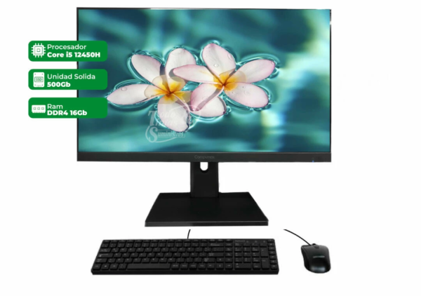 Todo en Uno Compumax i5 12450H 16GB SSD 500GB 27" FHD
