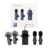 Micrófono De Solapa Inalámbrico K15 Plus Triple Compatibilidad 3 en 1