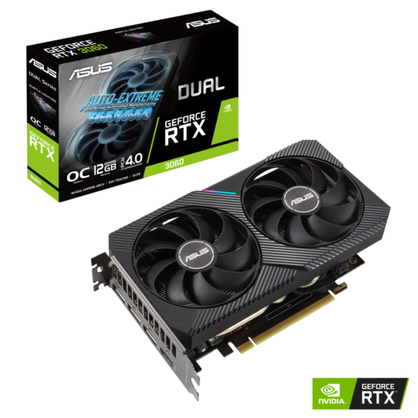 Tarjeta de Video ASUS Dual RTX 3060 OC 12GB GDDR6