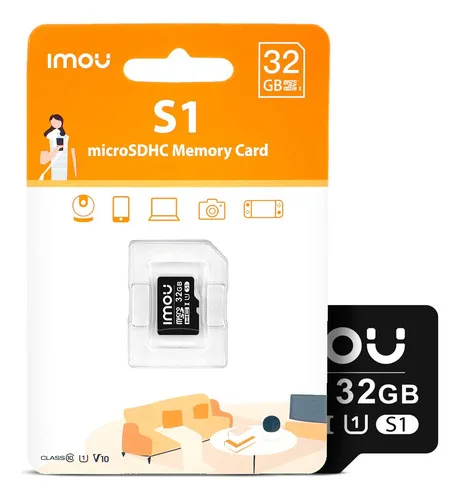 Memoria MicroSD Imou 32GB Clase 10 U1 V10 para Videovigilancia
