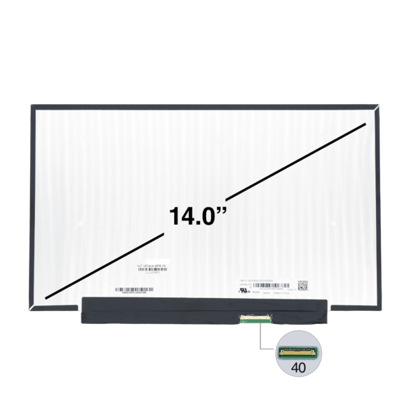 Pantalla portátil 14″ Nano 40 pines sin guías