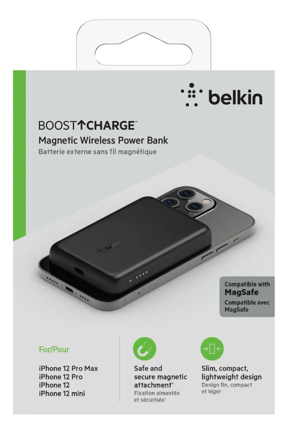 Power Bank Belkin MagSafe 2500 mAh iPhone 12‑14 Negro