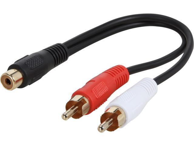 Conector RCA Y 1 hembra a 2 machos
