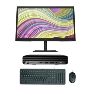 Combo HP Pro Mini 400 G9 i5‑12500T 16GB 256GB SSD + Monitor P22v G5| Teclado y Mouse