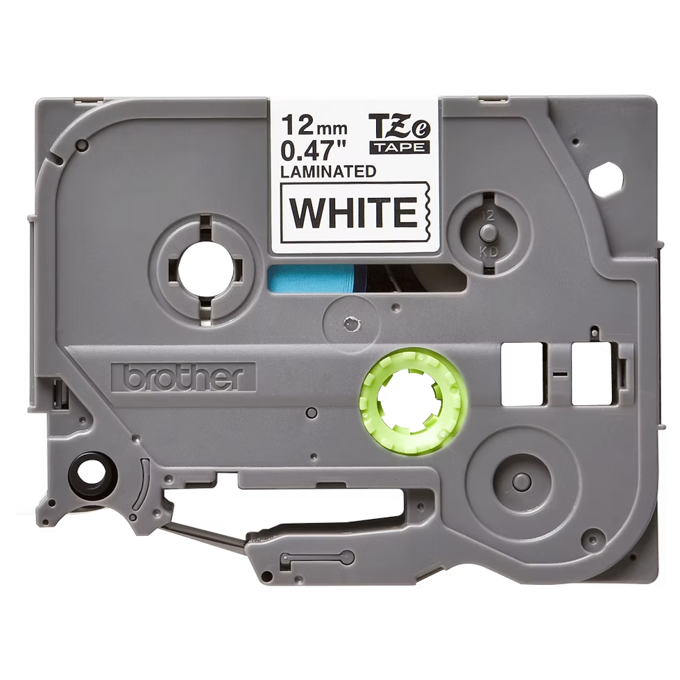 Cartucho Brother TZe‑231 12 mm Negro‑blanco Laminado