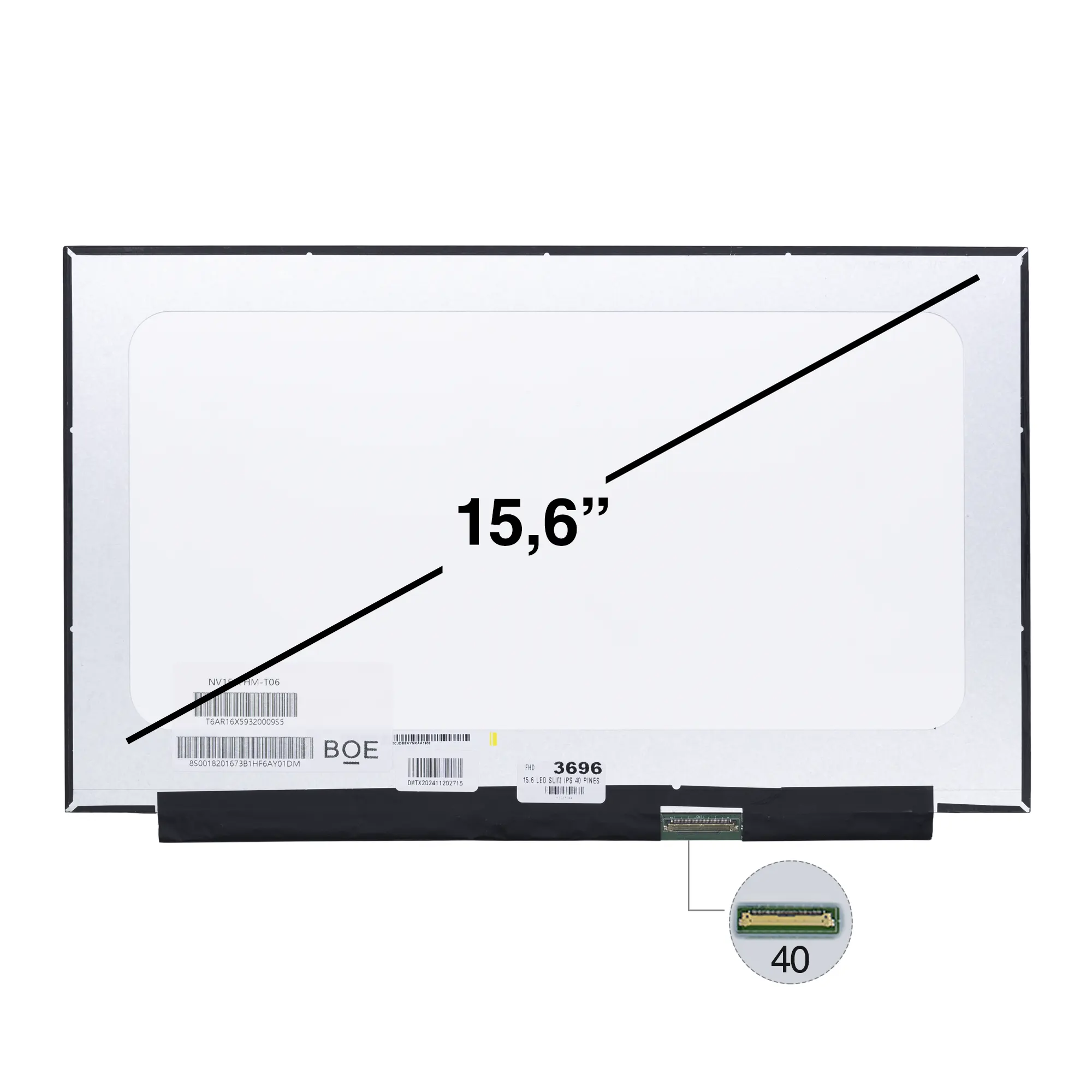 Pantalla HP 15.6" Touch LCD HD Widescreen 40 Pin Repuesto
