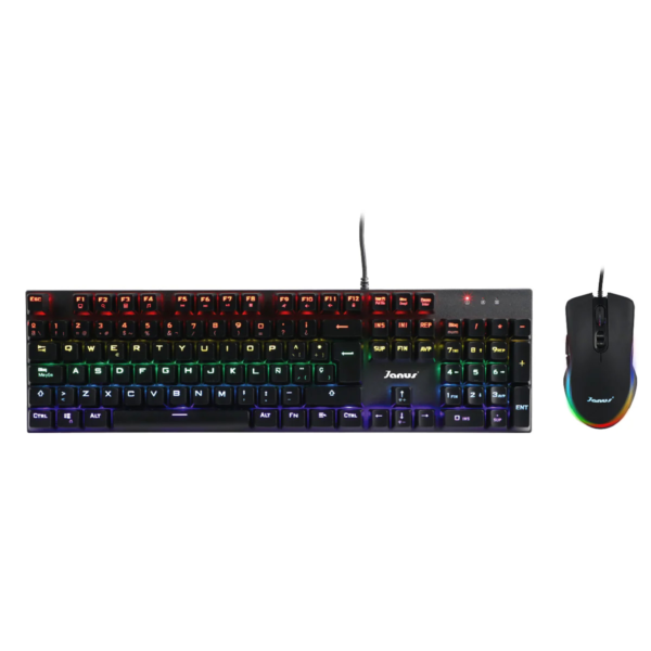 Combo Gamer USB MK48 Teclado Mecánico + Mouse DPI 3200