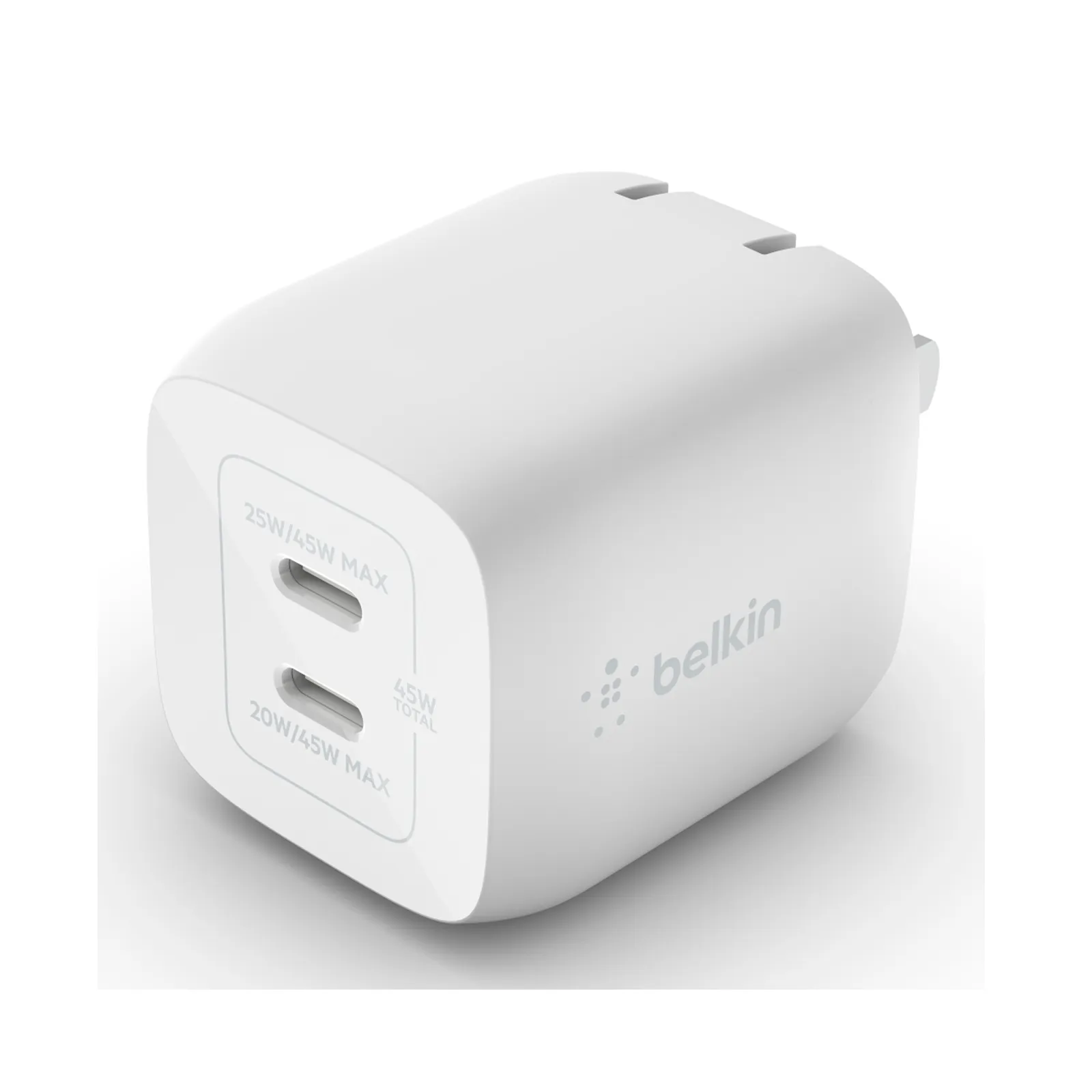 Adaptador Belkin USB‑C 45 W PD GaN compacto