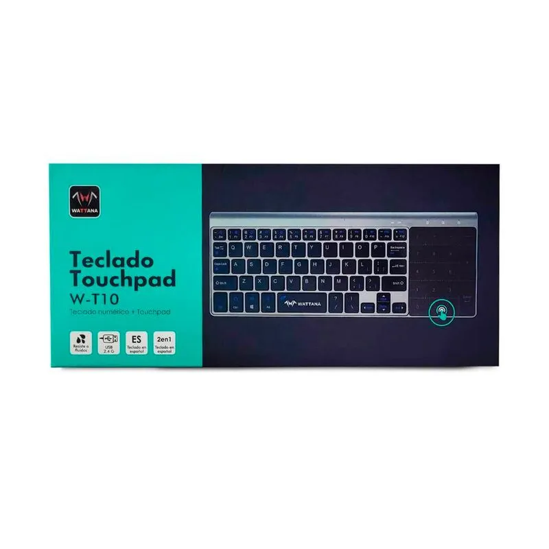 Teclado Wattana W-T10 con Touchpad y Numérico Integrado