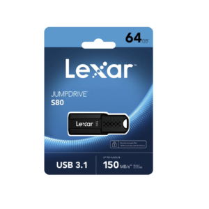 Memoria USB Lexar S80 64GB USB 3.2 Gen 1 Velocidad 150MBps