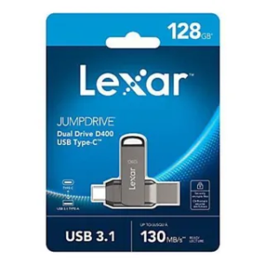 Memoria USB Lexar D400 128GB Tipo C Dual 130MBps Gen 1