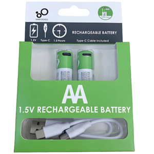 Baterías recargables SmarToools AA 1.5 V USB‑C 2600 mWh