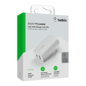 Adaptador Belkin USB‑C 45 W PD GaN compacto