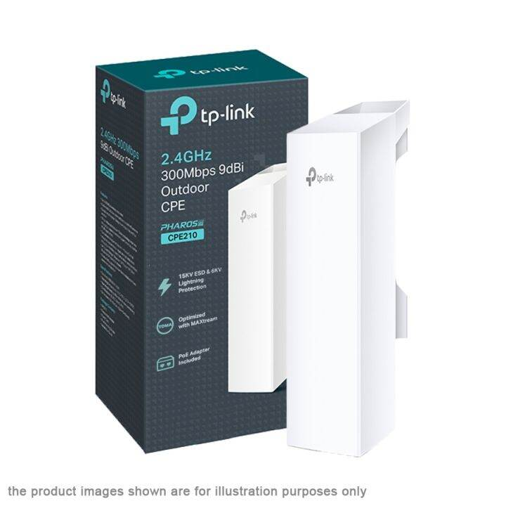 Antena Direccional TP‑Link CPE210 9 dBi 2.4GHz MIMO