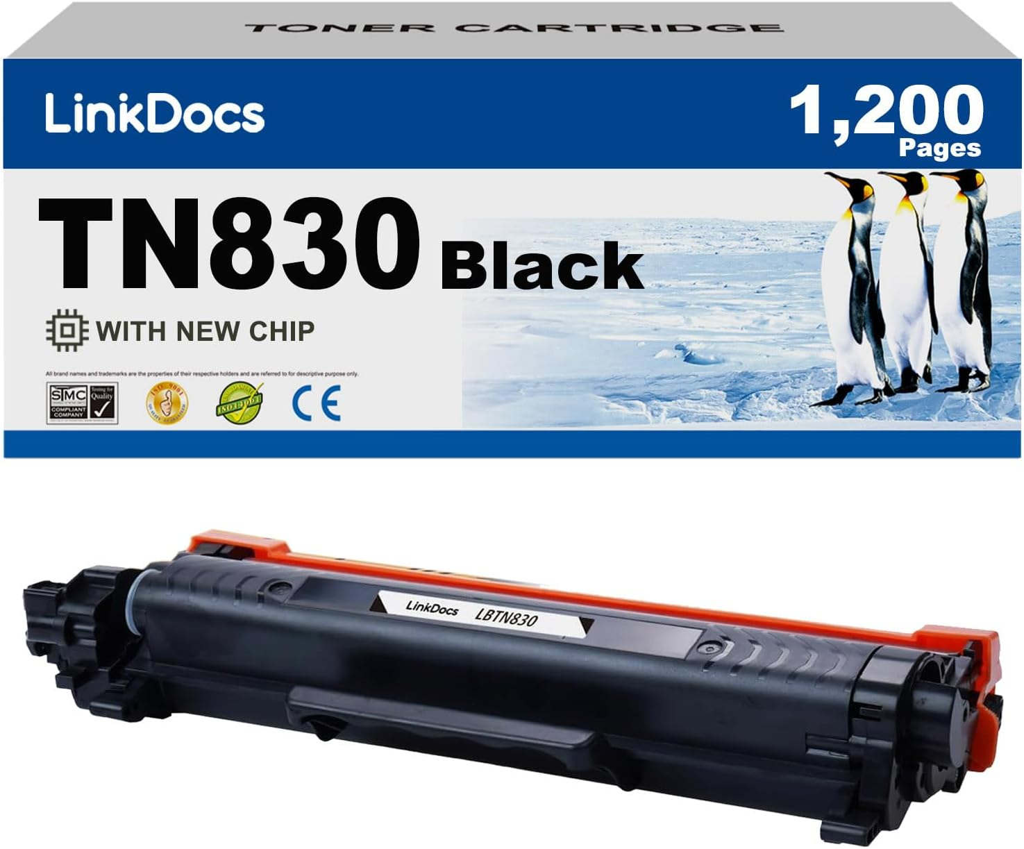 Cartucho tóner Brother TN‑830A compatible estándar 1.2K