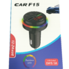 Adaptador Bluetooth CAR F15 FM Manos Libres USB para Auto