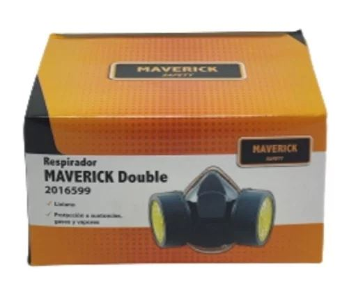 Respirador media cara Maverick Double 2016531 con doble filtro