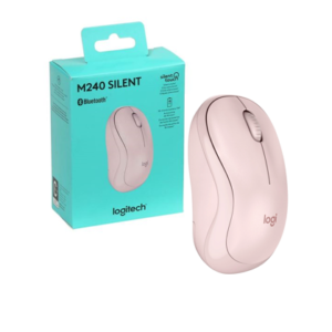 Mouse Bluetooth Logitech M240 Silent Rosado Portátil