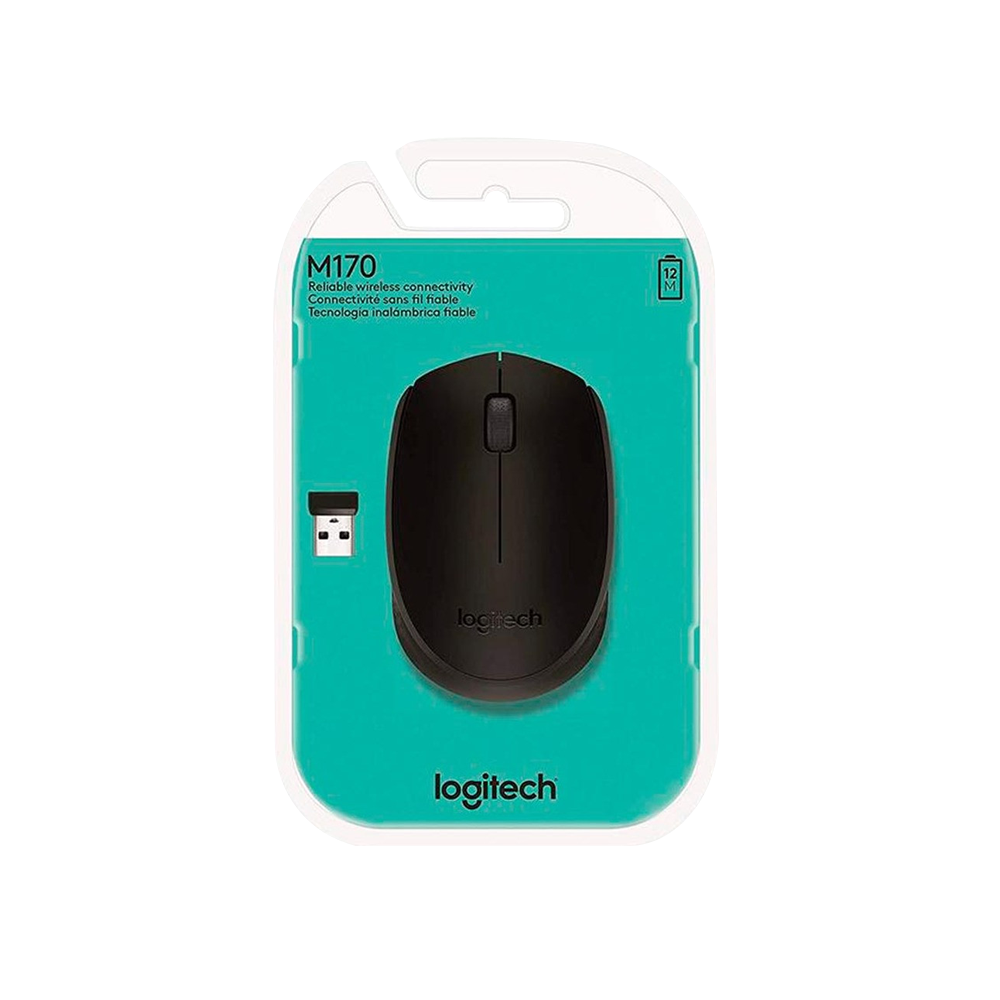 Mouse Inalámbrico Logitech M170 Negro Confiable USB