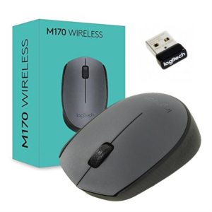Mouse Inalámbrico Logitech M170 Gris Ergonómico USB