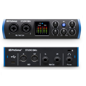 Interface de Audio PreSonus Studio 24c USB-C 2 Canales