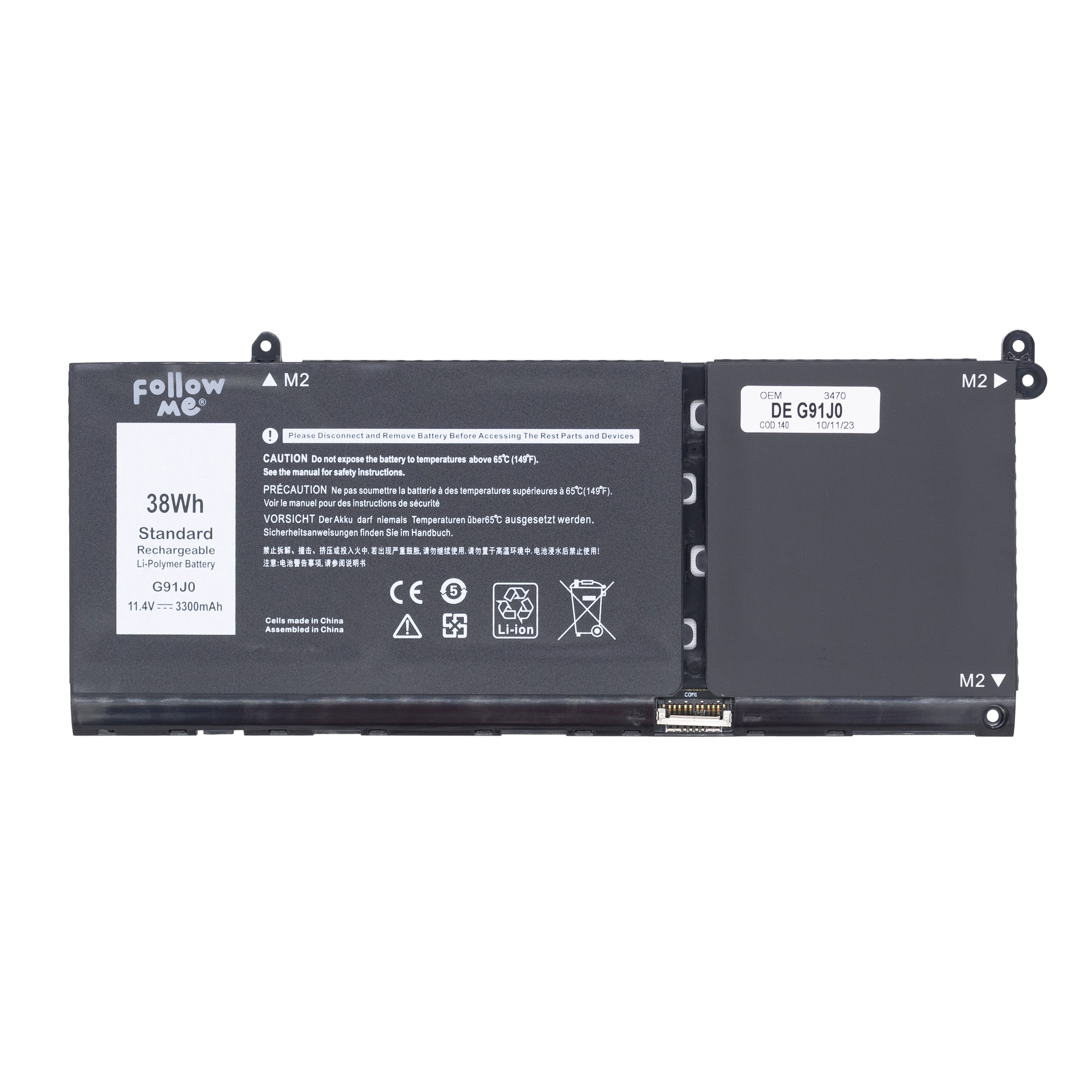 Batería Dell Inspiron 5310 G91J0 – 41 Wh OEM