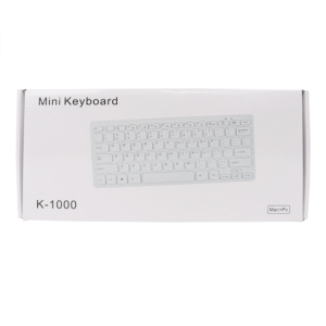 Teclado USB alámbrico Jaltech K-1000 mini slim blanco