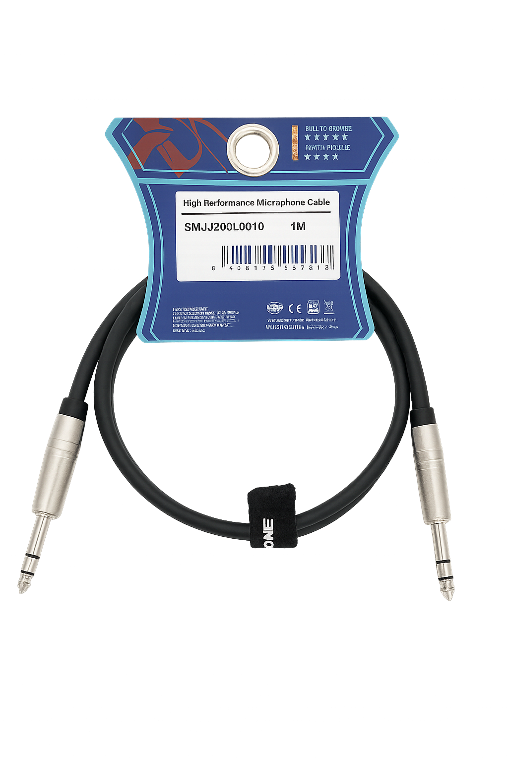 Cable de Audio Roxtone SMJJ200L0010 – Plug 6.3mm Estéreo (1 Metro)
