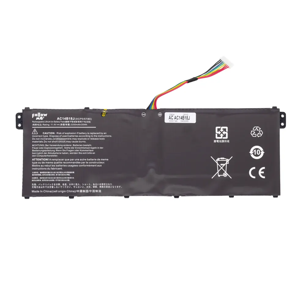 Batería Acer OEM ES1-131 AC14B13J 11.4 V 2200 mAh