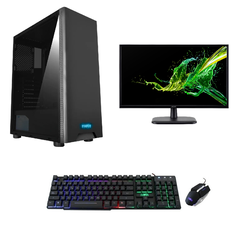 Computador Gamer Power Group G10580HST i5-10400T 8GB/250GB + Monitor 21,5″ Teclado y Mouse
