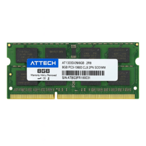 Memoria DDR3 Portátil 8GB 1333MHz Attech Rendimiento