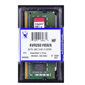 Memoria DDR4 2666MHz 8GB Kingston KVR26S19S8