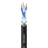 Cable Micrófono 24AWG Cuádruple MC040-100M-BK Audio Pro