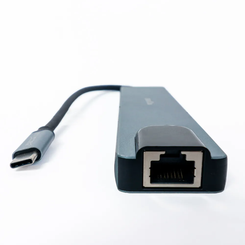 TARJETA DE RED TIPO C LAN CON 2 PUERTOS USB 3.0 + HDMI + TIPO C RJ45 10/100 MBPS 7EN1 STARTEC ST-HU-70